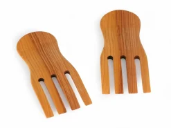 Grüne Erde 2 Stk. Salathände aus Eschenholz, geölt, 20 x 8,5 cm