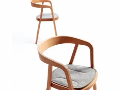 Grüne Erde Asensio Stuhlauflage, inkl. Gitterstoppmatte, 100% SSW - Filz Kiesel