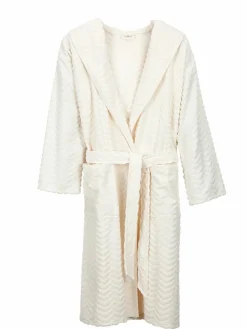 Grüne Erde Bademantel Herren, raute natur, S/M, 100 % Baumwolle, GOTS