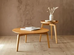 Grüne Erde Beistelltisch Mitsu, Ø 45 cm,