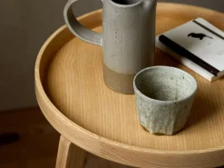 Grüne Erde Beistelltisch Mitsu, Ø 45 cm,