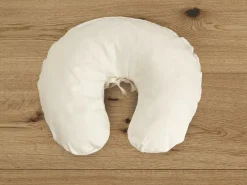 Grüne Erde Überzug für Halbmondkissen, BW-Satin, natur, 38 x 35 x 6 cm, 100 % Baumwolle, GOTS