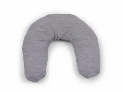 Grüne Erde Überzug für Kirschkern-Wärmekissen, halbmondförmig, 29 x 34 cm, Bezug: 100 % Baumwolle, GOTS