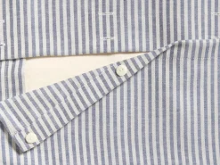 Grüne Erde Überzug für Nackenstützkissen HENRY, blau, 68 x 32 cm höhenverstellbar, 60 % Baumwolle/40 % Leinen