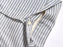 Grüne Erde Überzug für Nackenstützkissen HENRY, blau, 68 x 32 cm höhenverstellbar, 60 % Baumwolle/40 % Leinen