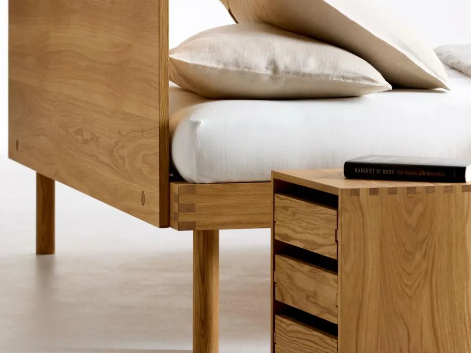 Grüne Erde Bett Jukai Pur, mit Flächenbetthaupt, inkl. integriertem Lattenrost, 160 x 200 cm,