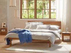 Grüne Erde Bett Jukai Pur, mit Flächenbetthaupt, inkl. integriertem Lattenrost, 180 x 200 cm,