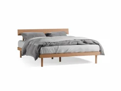 Grüne Erde Bett Jukai Pur, mit Stegbetthaupt, inkl. integriertem Lattenrost, 160 x 200 cm,