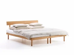 Grüne Erde Bett Jukai Pur, mit Stegbetthaupt, inkl. integriertem Lattenrost, 180 x 200 cm,