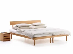 Grüne Erde Bett Jukai Pur, mit Stegbetthaupt, inkl. integriertem Lattenrost, 180 x 200 cm,