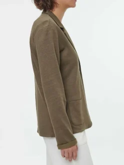 Grüne Erde Blazer aus Bio Leinen/Baumwolle, , 44, GOTS