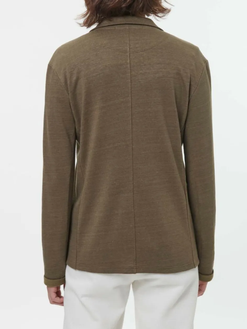 Grüne Erde Blazer aus Bio Leinen/Baumwolle, , 44, GOTS