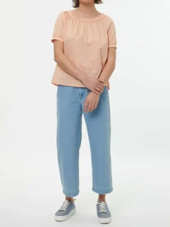 Grüne Erde Bluse aus Bio-Baumwolle, 25 peach, S, GOTS