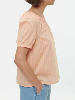 Grüne Erde Bluse aus Bio-Baumwolle, 25 peach, S, GOTS