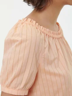 Grüne Erde Bluse aus Bio-Baumwolle, 25 peach, S, GOTS