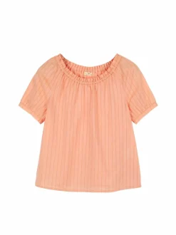 Grüne Erde Bluse aus Bio-Baumwolle, 25 peach, S, GOTS