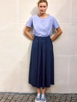 Grüne Erde Bluse aus Bio-Baumwolle, 88 vintage-tupfen, 38, GOTS