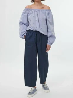 Grüne Erde Bluse aus Bio-Baumwolle, 88 vintage-tupfen, 38, GOTS