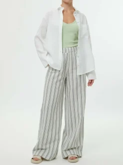 Grüne Erde Bluse aus Bio-Leinen, , 38, GOTS