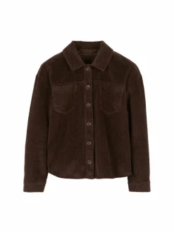 Grüne Erde Blusenjacke Cord aus Bio-Baumwolle, , 38, GOTS