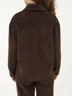 Grüne Erde Blusenjacke Cord aus Bio-Baumwolle, , 38, GOTS