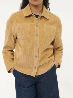 Grüne Erde Blusenjacke Cord aus Bio-Baumwolle, , 38, GOTS