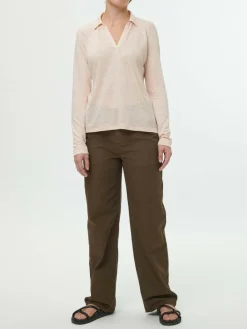 Grüne Erde Blusenshirt aus Bio Leinen, , 38, GOTS