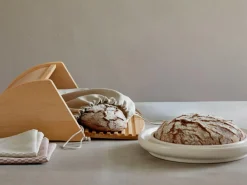 Grüne Erde Brotbackplatte aus Spezialkeramik, ø 30 cm, H 4 cm