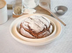 Grüne Erde Brotbackplatte aus Spezialkeramik, ø 30 cm, H 4 cm