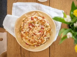 Grüne Erde Brotbackplatte aus Spezialkeramik, ø 30 cm, H 4 cm