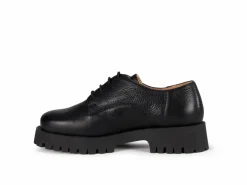 Grüne Erde Budapester aus Bio Leder, 01 schwarz, 38