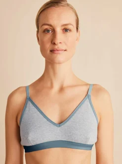 Grüne Erde Bustier, 100 % Bio Baumwolle, 04 grau melange, 85A