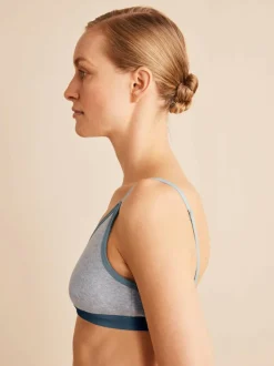 Grüne Erde Bustier, 100 % Bio Baumwolle, 04 grau melange, 85A