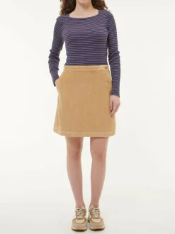 Grüne Erde Cordrock aus Bio-Baumwolle, , 38, GOTS