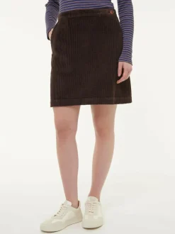 Grüne Erde Cordrock aus Bio-Baumwolle, , 38, GOTS