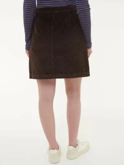 Grüne Erde Cordrock aus Bio-Baumwolle, , 38, GOTS