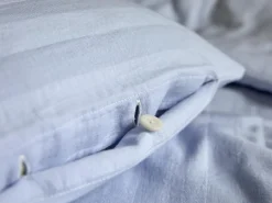 Kinder Grüne Erde Deckenüberzug MAXI, himmelblau, 80 x 80 cm, 100 % Baumwolle, Crincle, GOTS, NATURTEXTIL BEST