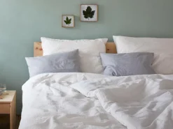 Grüne Erde Deckenüberzug ORLANDO, , 140 x 200 cm, 60 % Leinen/40 % Baumwolle, Seersucker, GOTS