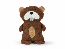 Grüne Erde Dinkel-Wärmekissen, Benno der Biber, ca. 27 cm, Überzug: 100 % Baumwolle, Füllung: 100 % Dinkelkorn, GOTS