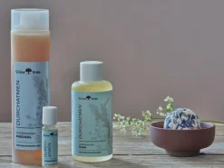 Grüne Erde DURCHATMEN - Badekugel Eukalyptus & Kornblume 50 g