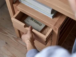 Grüne Erde Einschubschrank Quint inkl. 4 Laden, B 34 x T 60 x H 51 cm,