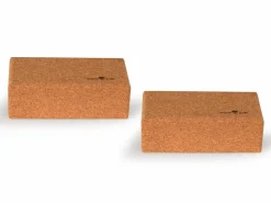 Grüne Erde 2er Set Yogablock aus Kork, 22,5 x 12 x 7,5 cm