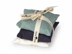 Grüne Erde 3er-Set Lavendelkissen, 8 x 8 cm, Füllung: 100 % Lavendel, Lavendel kbA