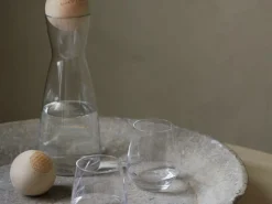 Grüne Erde 6er-Set Wasser- & Saftglas Blume der Venus, H 10 cm, ø 8 cm, 370 ml