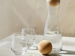 Grüne Erde 6er-Set Wasser- & Saftglas Blume der Venus, H 10 cm, ø 8 cm, 370 ml