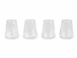 Grüne Erde 6er-Set Wasser- & Saftglas Blume des Lebens, H 10 cm, ø 8,5 cm, 380 ml