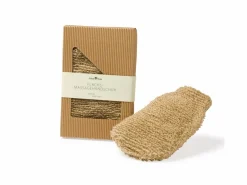 Grüne Erde Flachs-Massagehandschuh ca. 23 x 12 cm