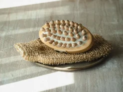 Grüne Erde Flachs-Massagehandschuh ca. 23 x 12 cm