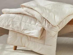 Grüne Erde Ganzjahresdecke feine Schafschurwolle, 140 x 200 cm, 400 g/m2, GOTS, NATURTEXTIL BEST