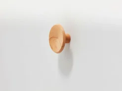 Grüne Erde Garderobenknopf Punto ø 9 cm,